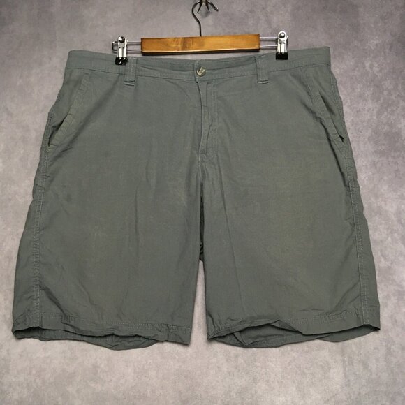 Columbia Mens Shorts size 38 Casual Pockets Lightweight Cotton Blue Gray - Picture 3 of 10
